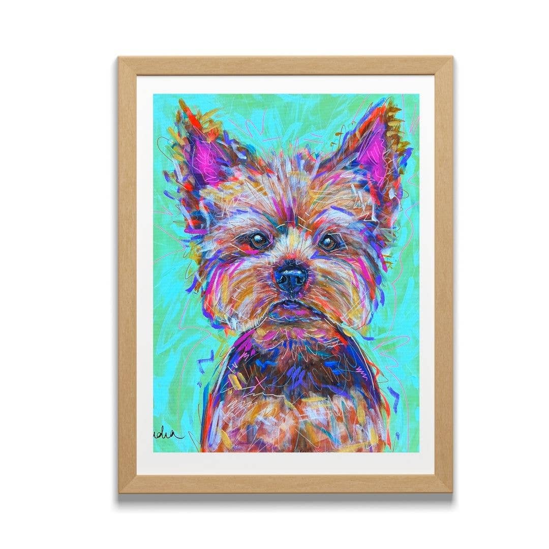 Yorkshire Terrier Dog Art Print Pet Gift: 5x7