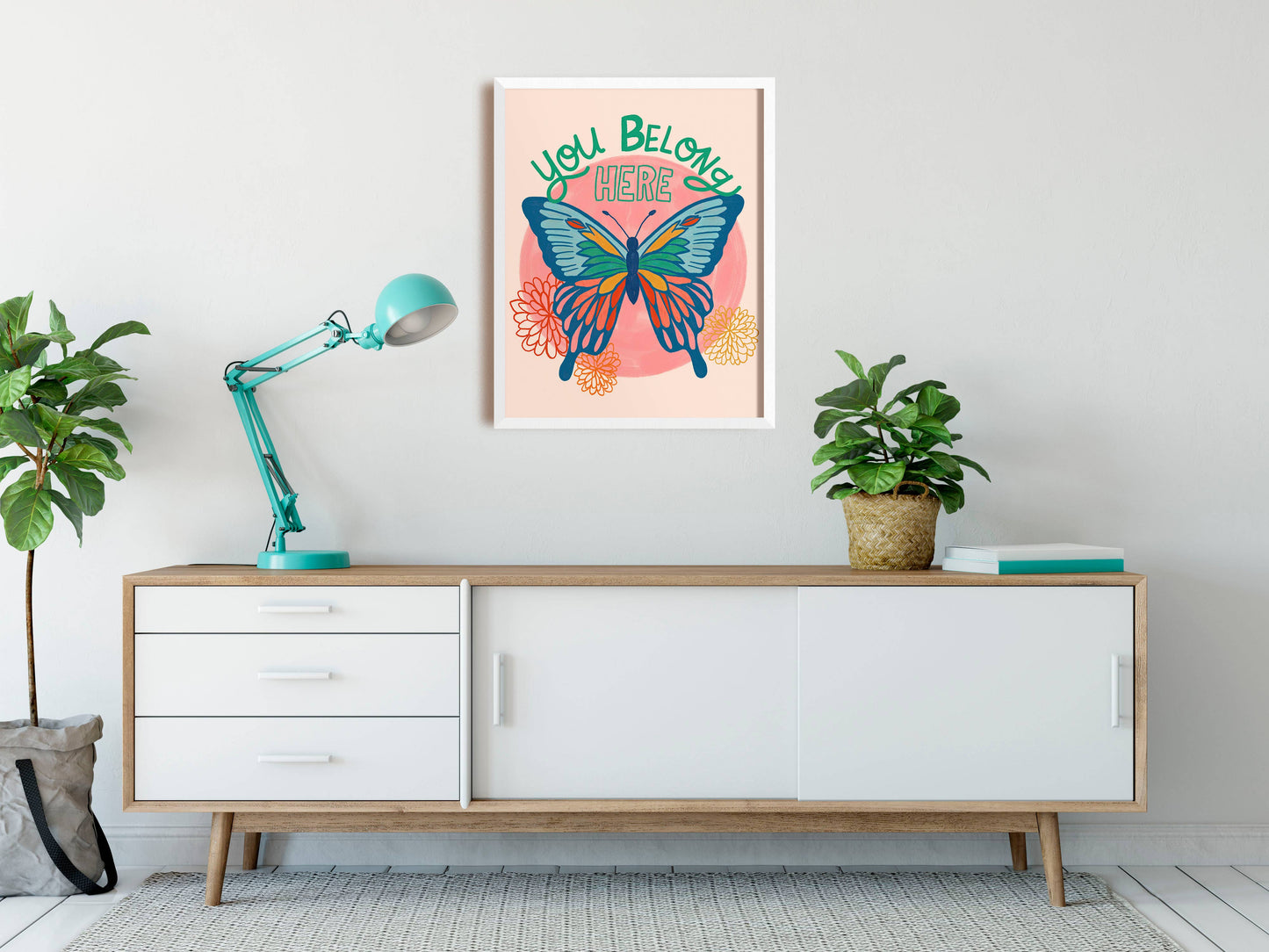 You Belong Here Art Print - Inclusive/Encouraging/Positivity: 16 x 20