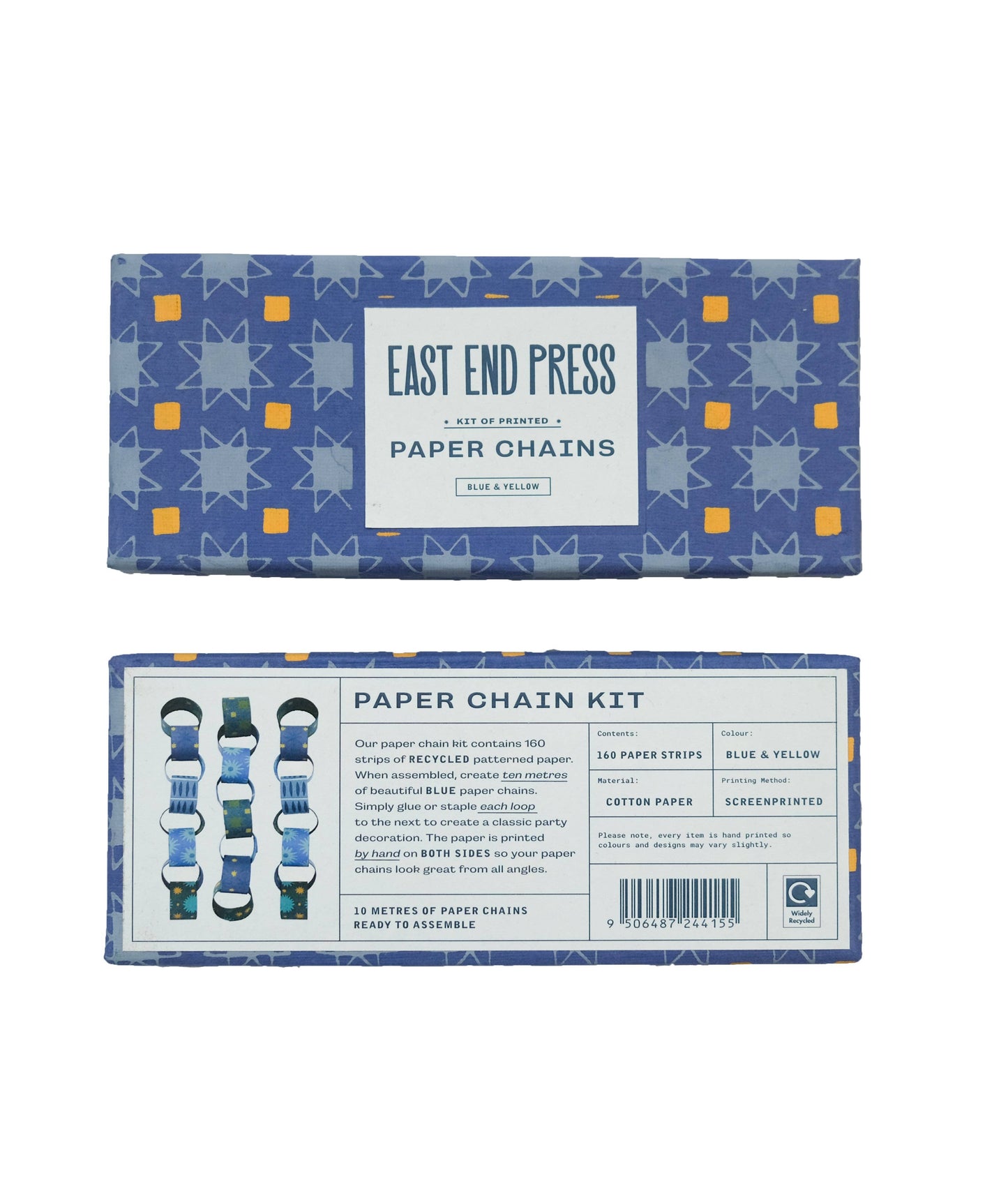 Blue & Yellow Paper Chain Kit