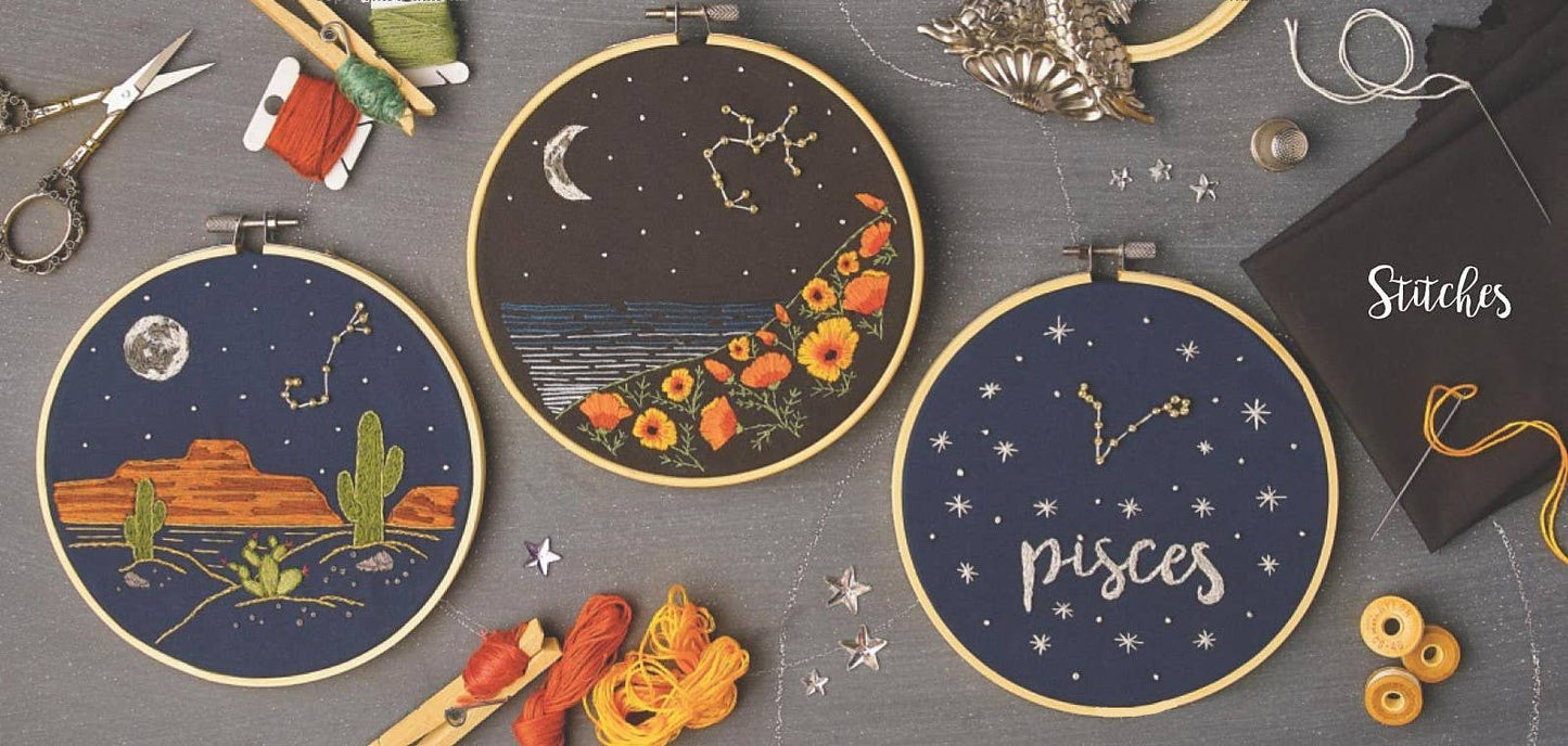 Star Signs Embroidery: Zodiac Patterns to Customize & Create