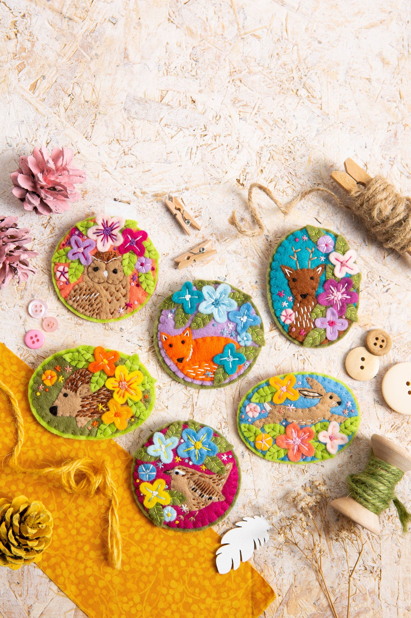 Hare Felt Craft Brooch Kit | Complete Craft Kit