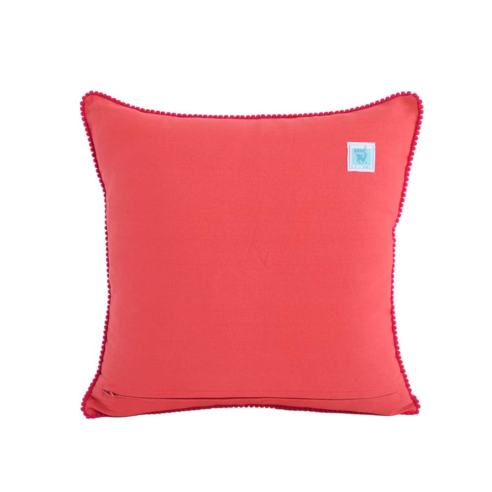 FLORAL GARDEN CUSHION 18x18