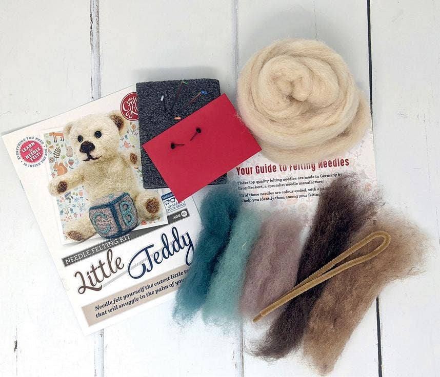 Little Teddy Needle Felting Craft Kit