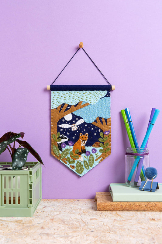 Woodland Pennant Felt Craft Kit | Complete Craft Kit