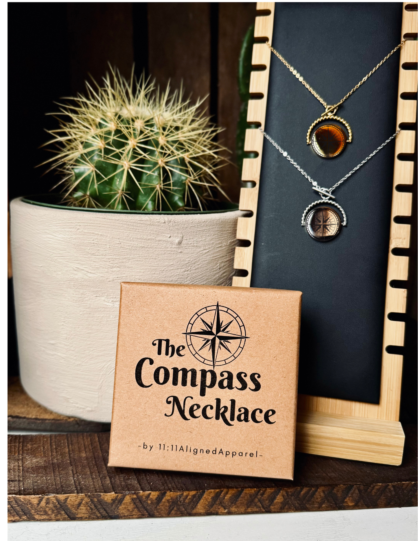 The Compass Necklace, A Symbol of Love and Direction : Yellow Gold