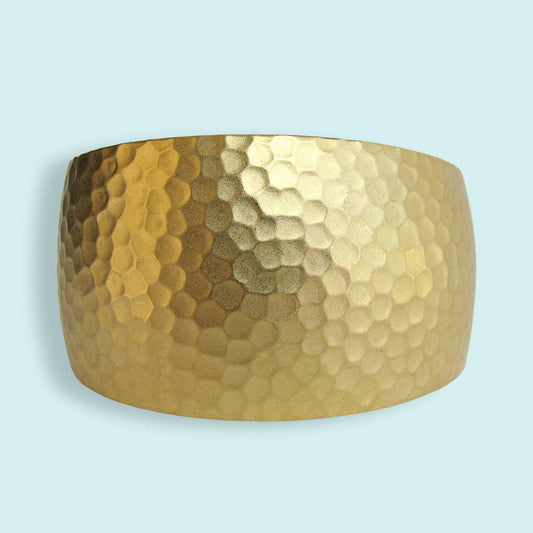 Gold Hammered Cuff Bracelet