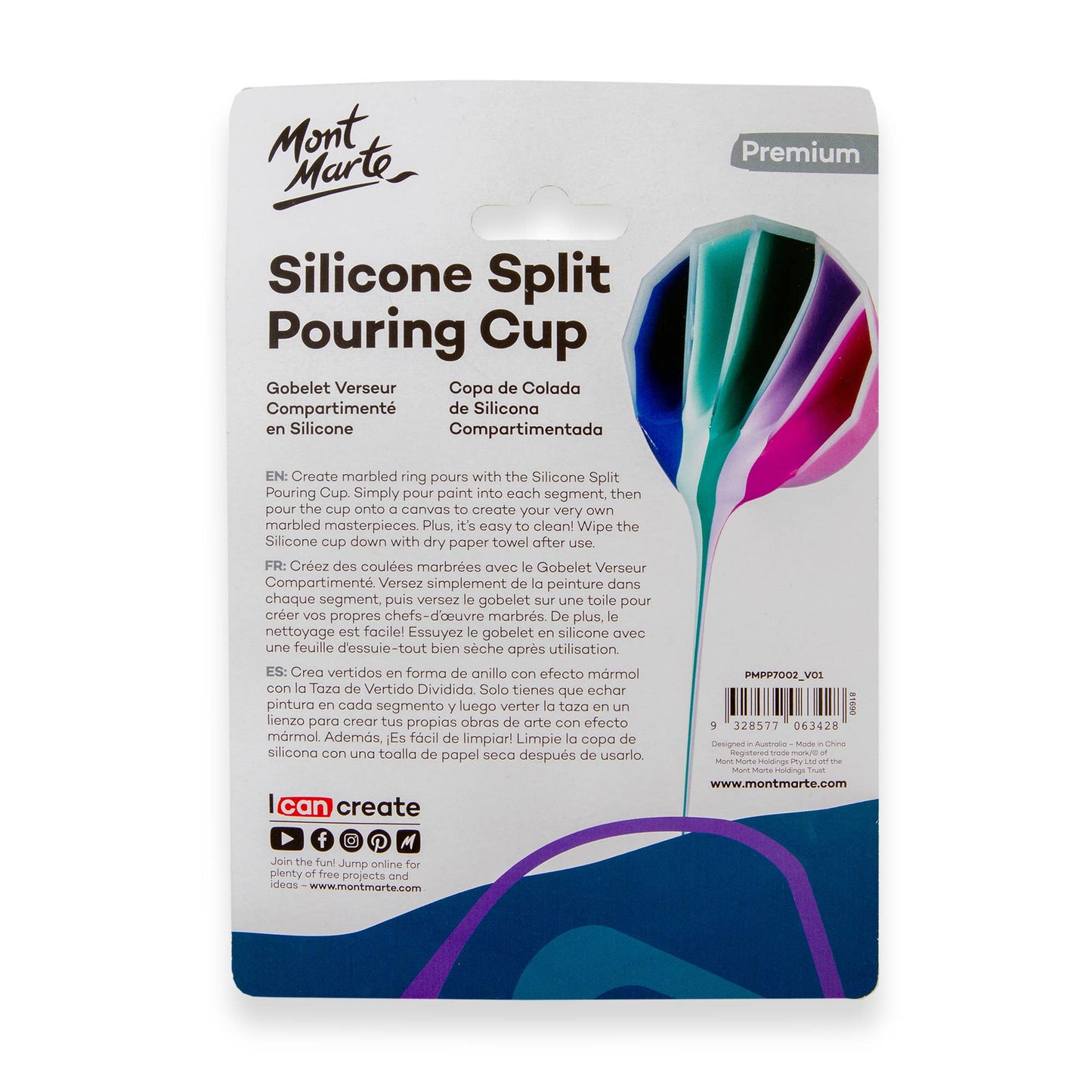 Silicone Split Pouring Cup Premium