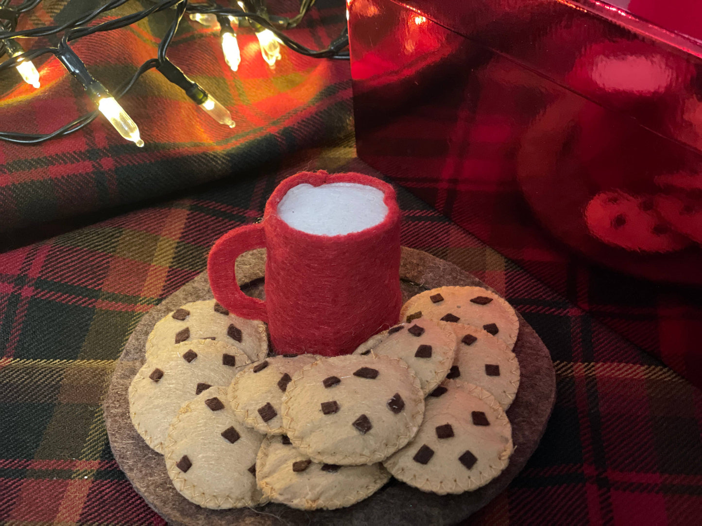 Santa's Milk and Cookies Plate