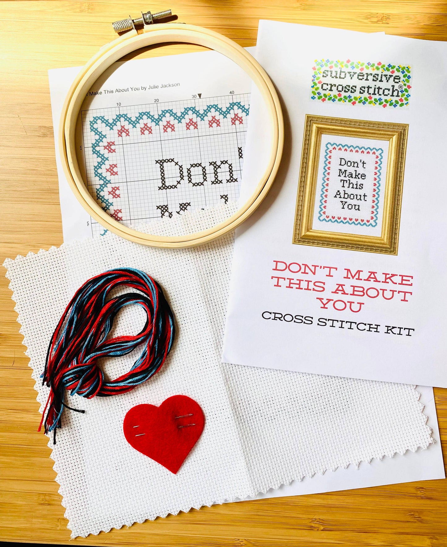 Not Today: Deluxe Cross Stitch Kit