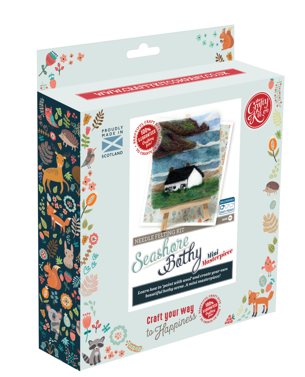 Paint with Wool: Mini Masterpiece Seashore Bothy Craft Kit