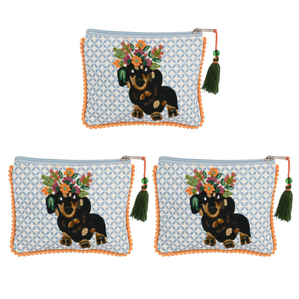 DASCHUND DOG POUCH 6x8"