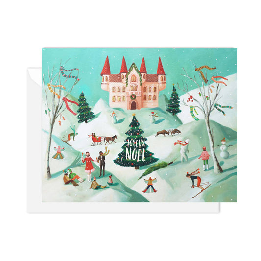 Joyeux Noel Holiday Card- Box Set of 8