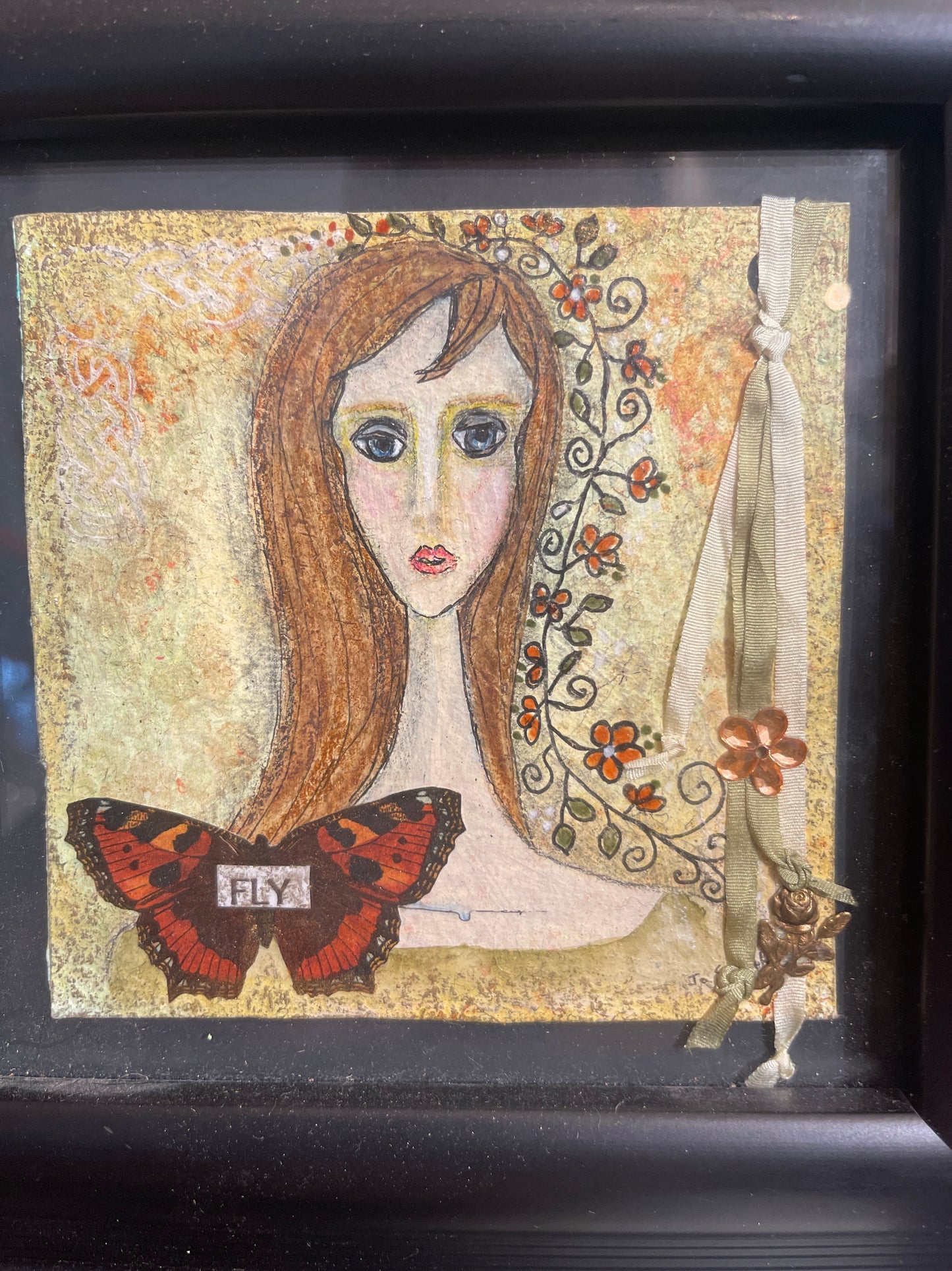 “FLY” by GG Original Art, Mixed Media