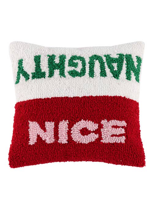 NAUGHTY / NICE PILLOW, MULTI