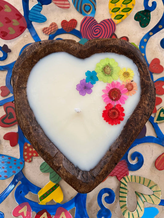 HEART Dough Bowl Candle - PRIDE