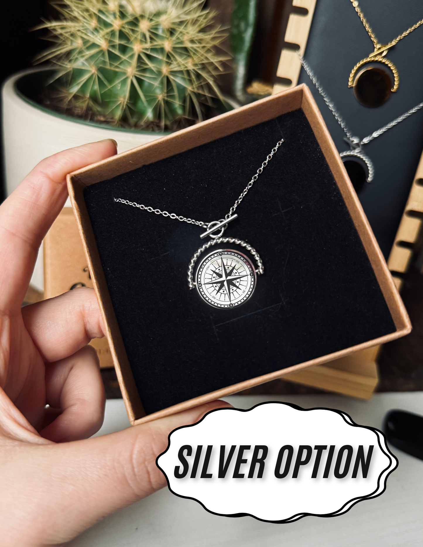 The Compass Necklace, A Symbol of Love and Direction : Yellow Gold