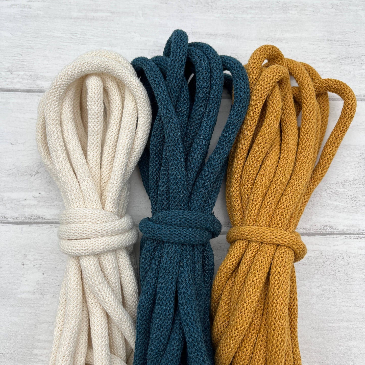 Macrame Kit, Rope Jewellery - Yellow, Navy and White