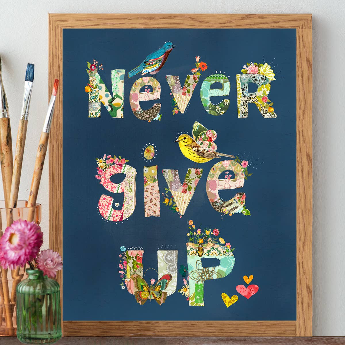Never Give Up - Print: 8x10 with 11x14 mat