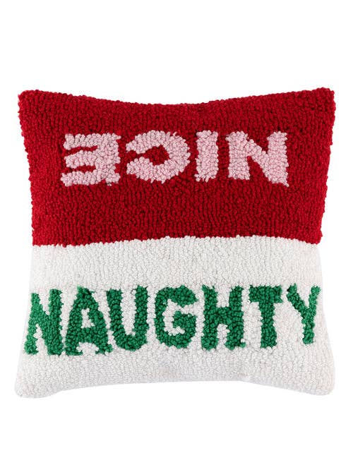 NAUGHTY / NICE PILLOW, MULTI