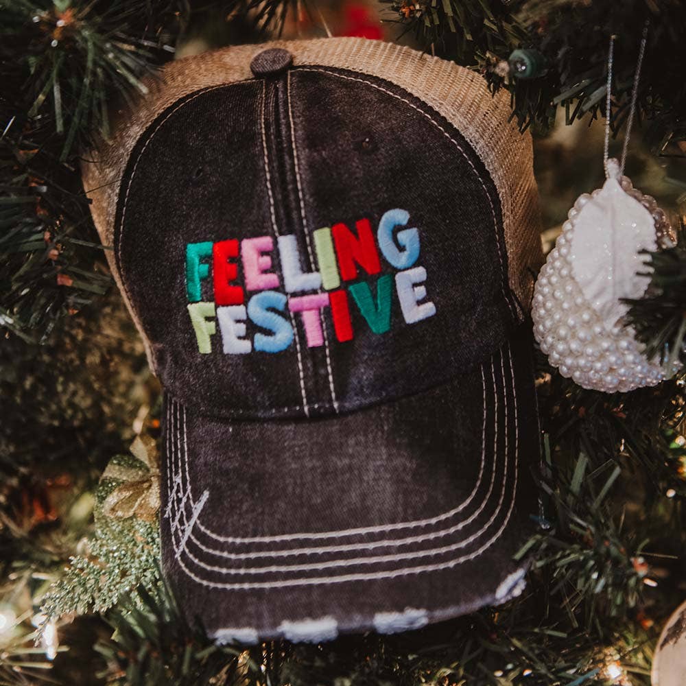Feeling Festive Christmas Trucker Hat