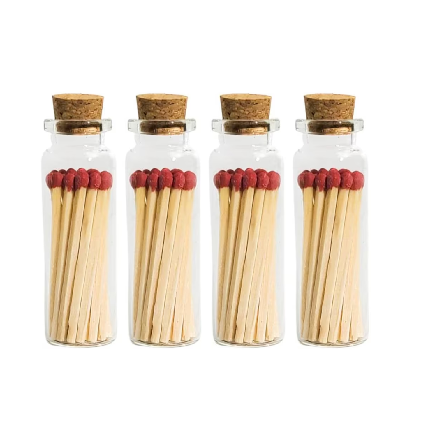 Matches | Apothecary Matchstick Jar | Strike On Glass Bottle: Rainbow