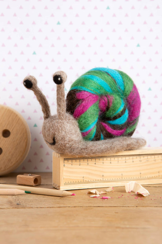Snail Needle Felting Kit | Beginner Craft Kit