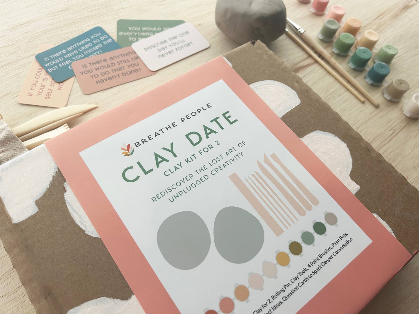 Deluxe Clay Date Activity Kit- Clay Kit for Two