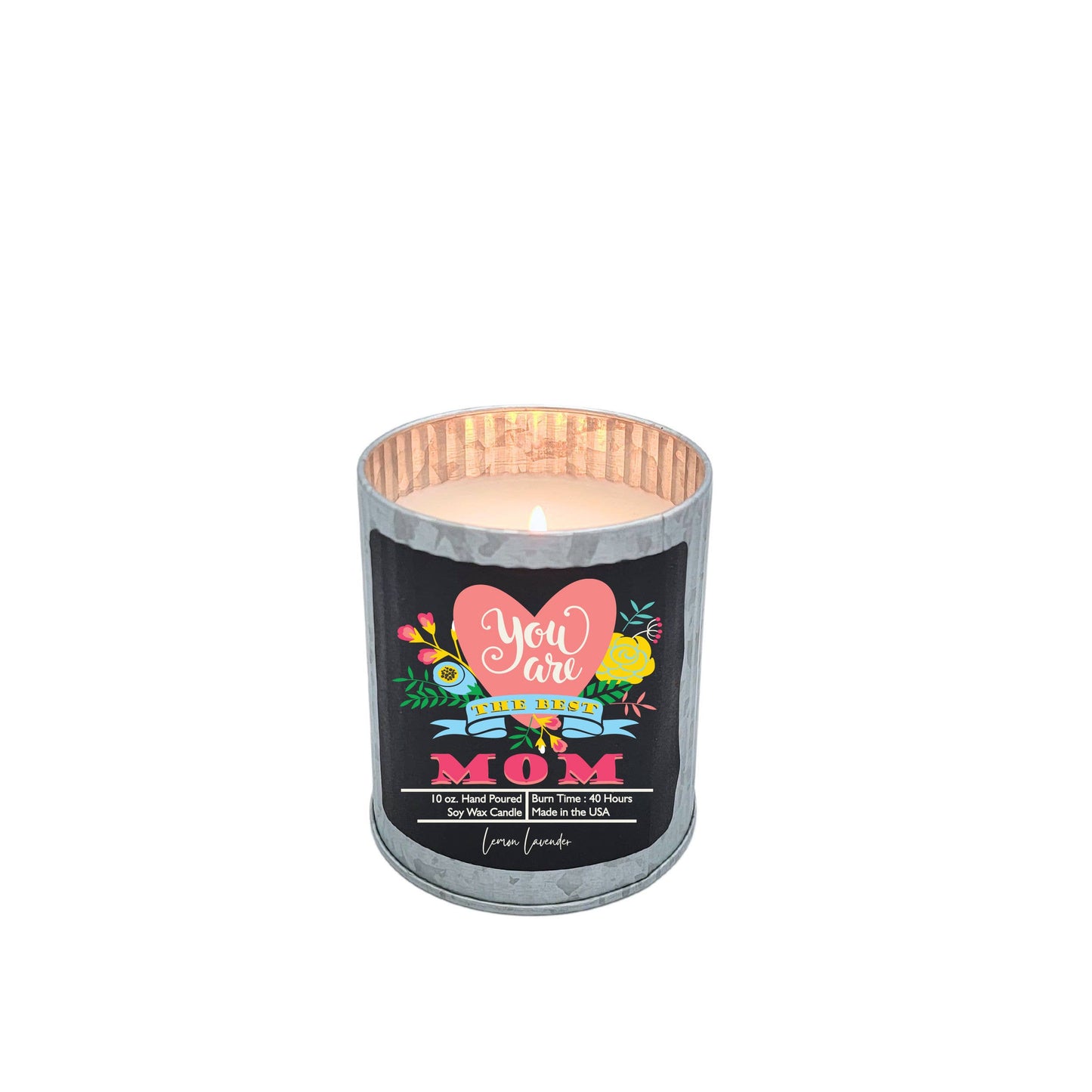 You are the Best Mom - Mothers Day Soy Candle - Spring Decor: Raspberry Vanilla