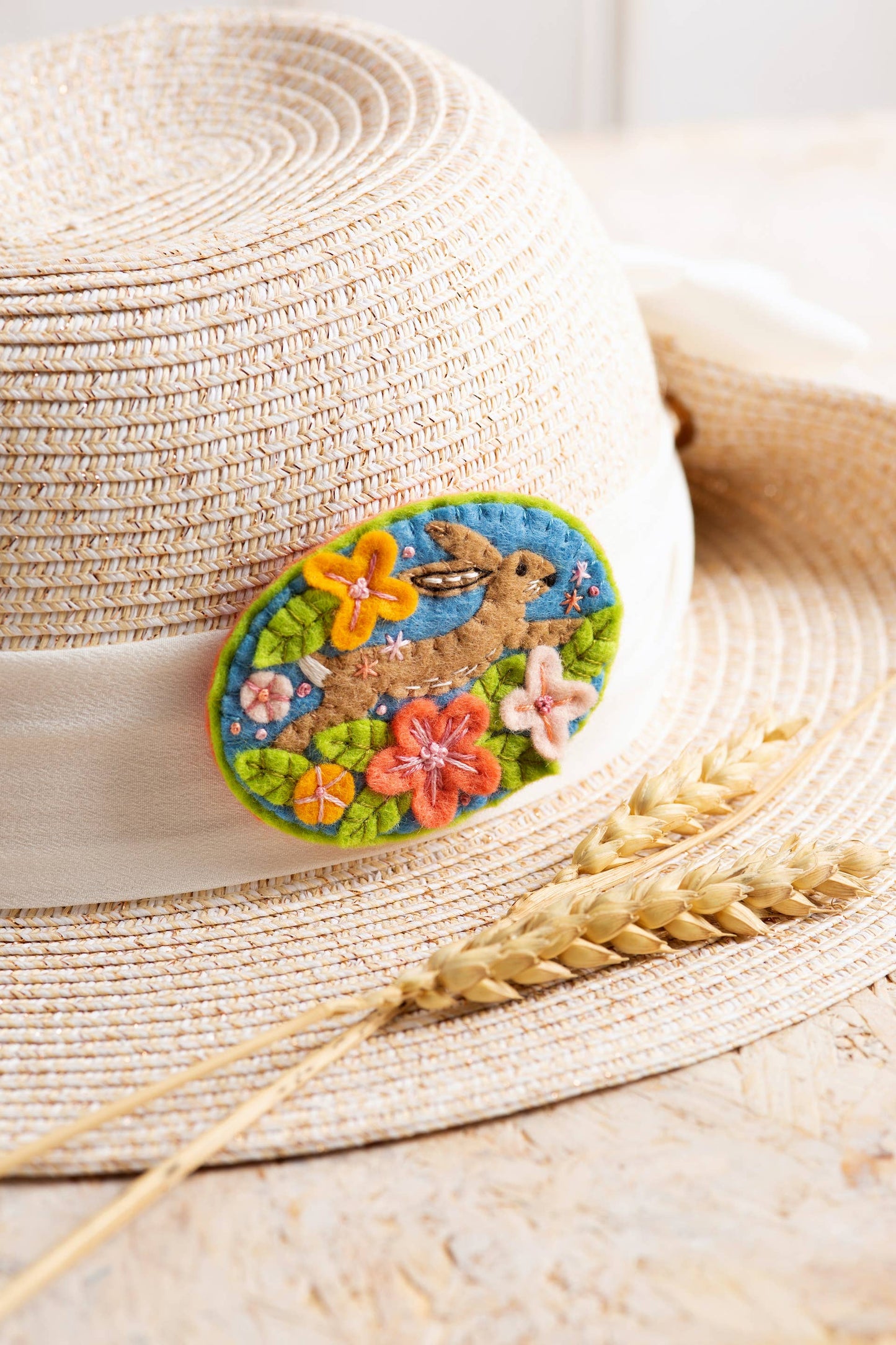 Hare Felt Craft Brooch Kit | Complete Craft Kit