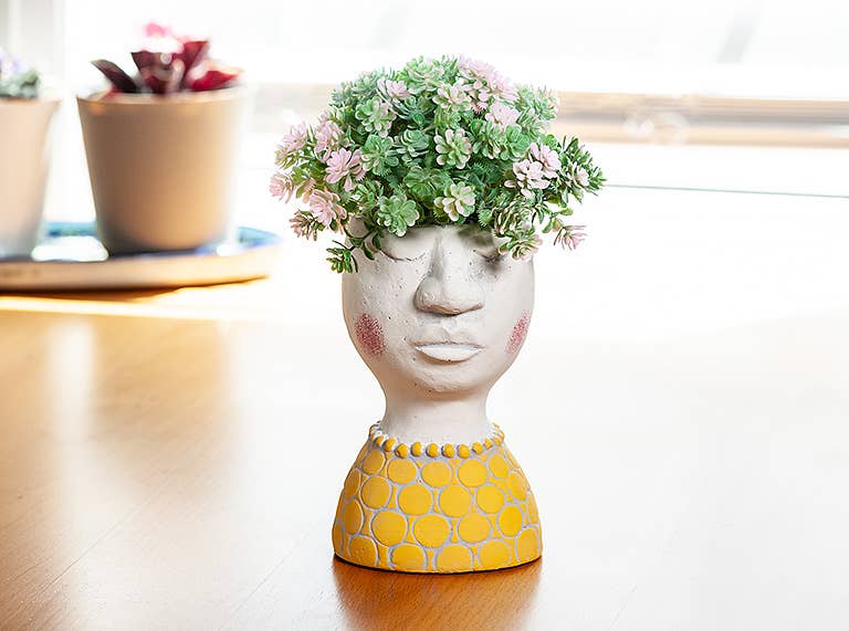 Sm Female Head Planter-6"H-1707