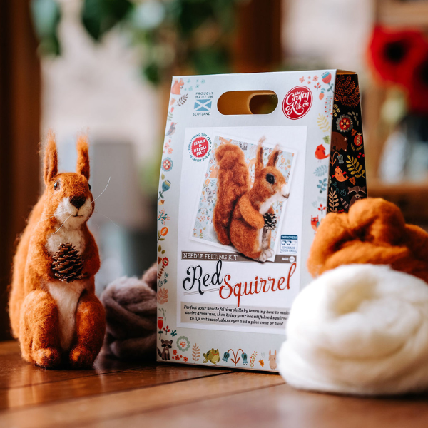 Highland Red Squirrel Needle Felting Craft Kit