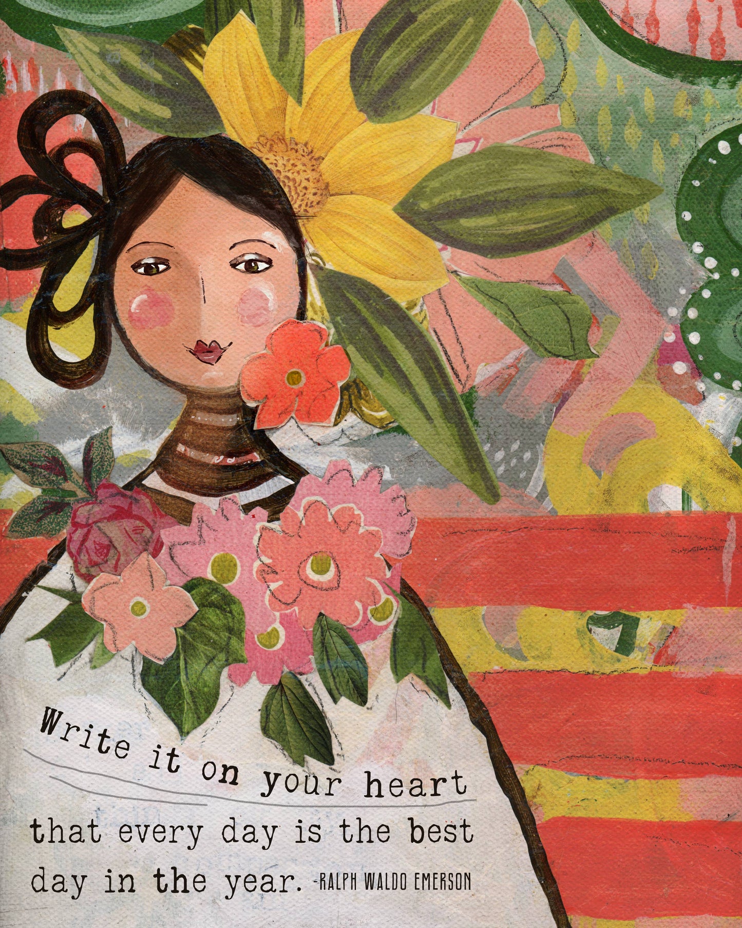 Write It On Your Heart - Print: 8x10 with 11x14 mat