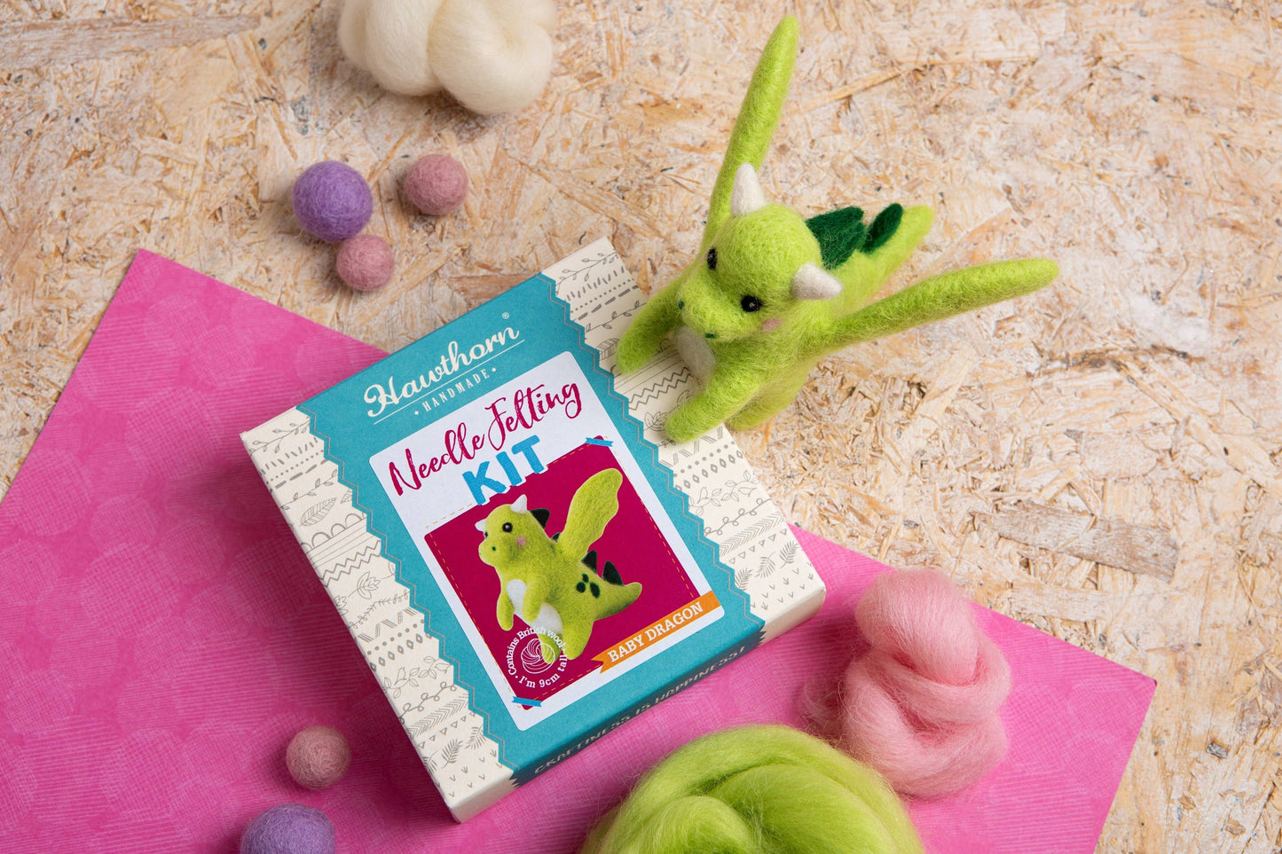 Baby Dragon Mini Needle Felting Kit | Complete Craft Kit