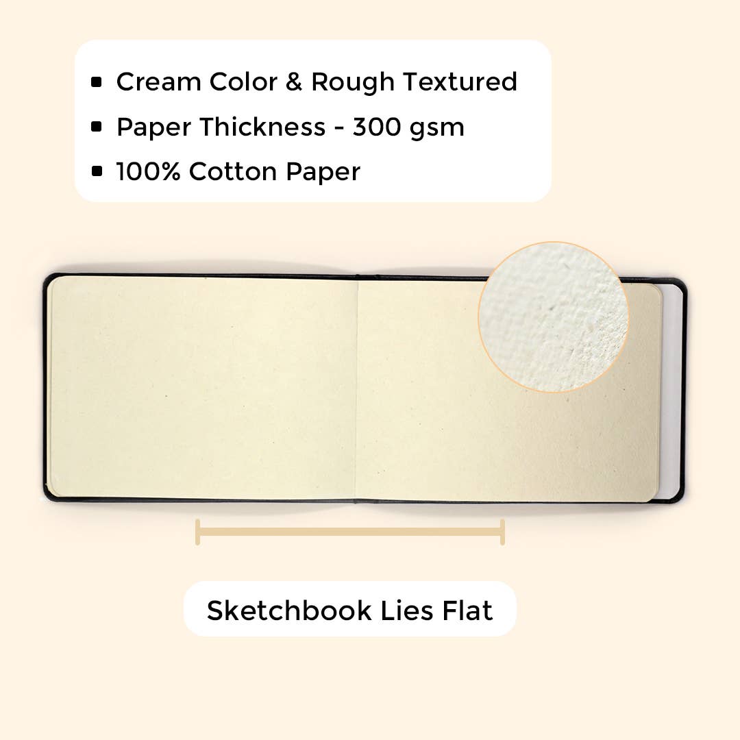 Sketchbooks - A6 Cotton - 100% cotton handmade paper