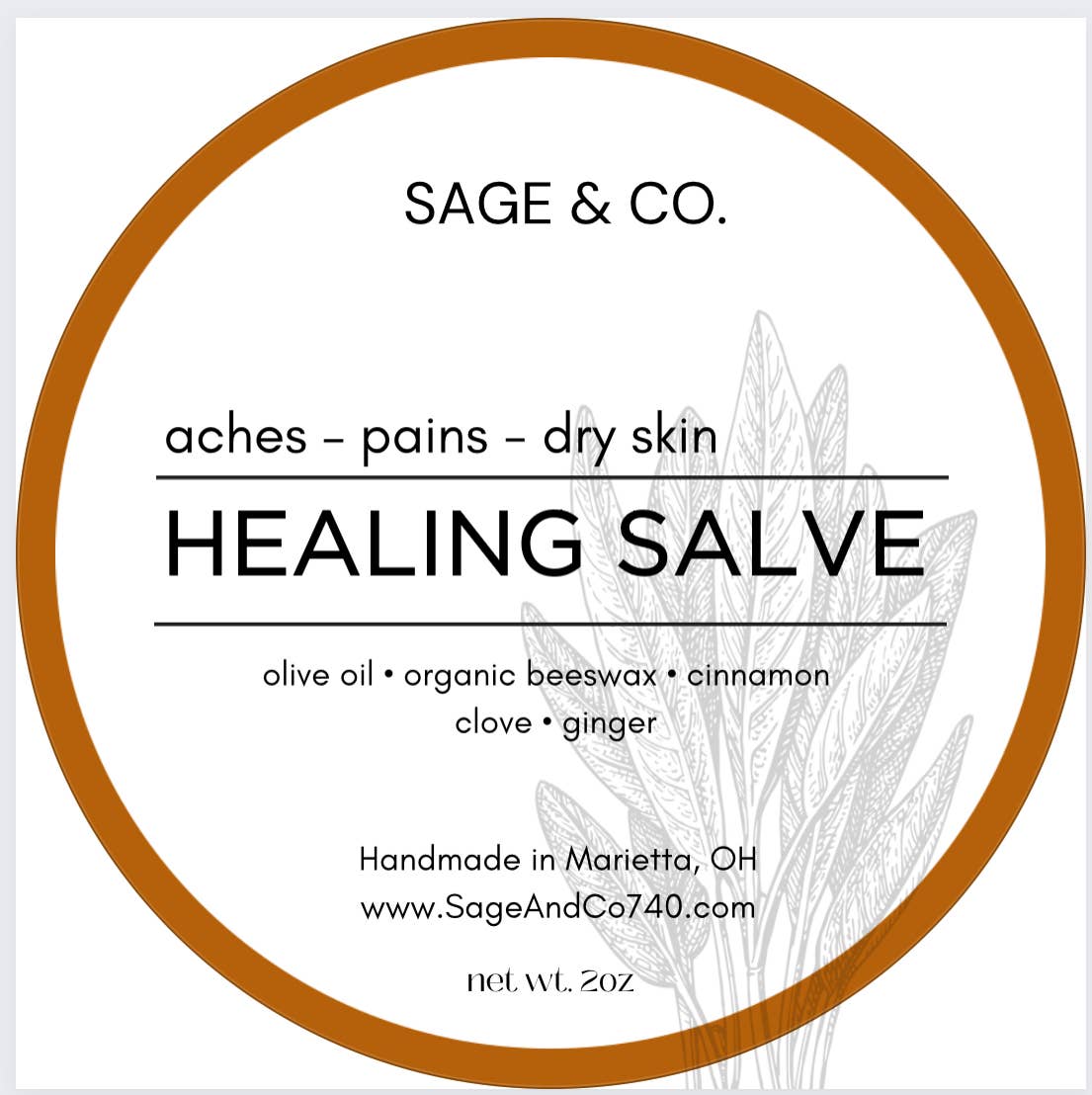 Healing Salve for Fall / Holistic / Stocking Stuffer / Gift