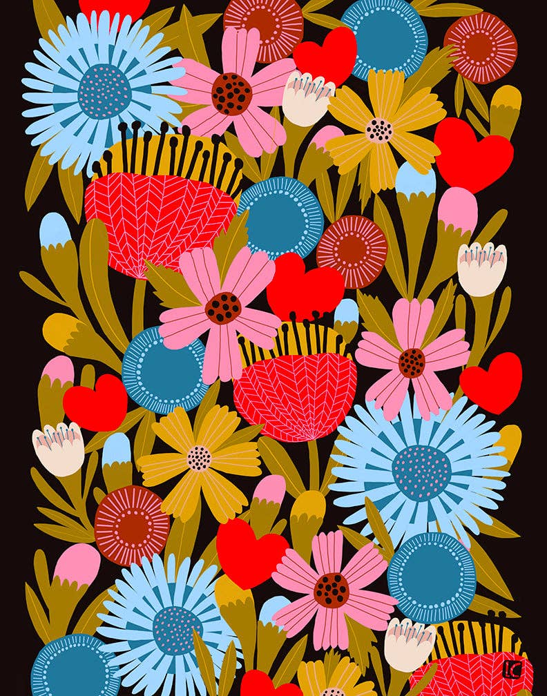 Jolies Fleurs - Art Print: 8.5" x 11"