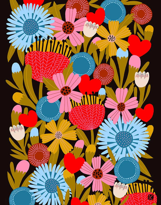 Jolies Fleurs - Art Print: 8.5" x 11"