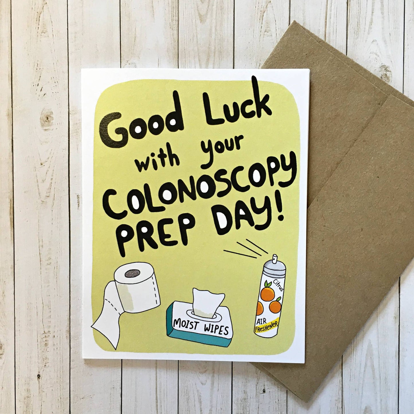 Colonoscopy Card, Funny Get Well Card