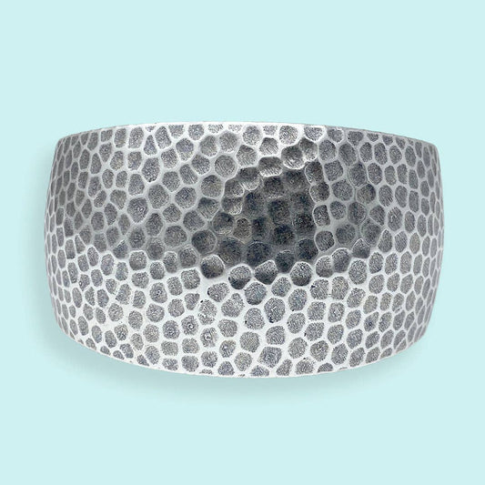 Silver Hammered Cuff Bracelet