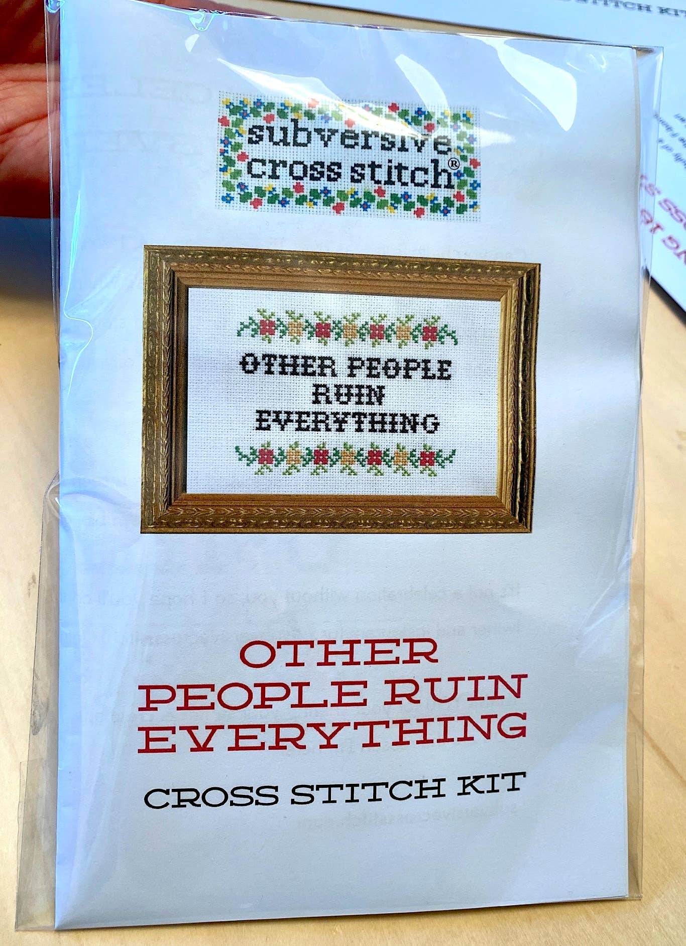 It's Not Mean If It's Hilarious: Deluxe Cross Stitch Kit