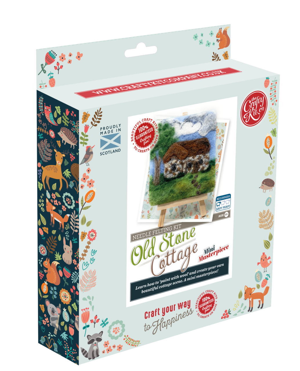 Paint with Wool:Mini Masterpiece Old Stone Cottage Craft Kit