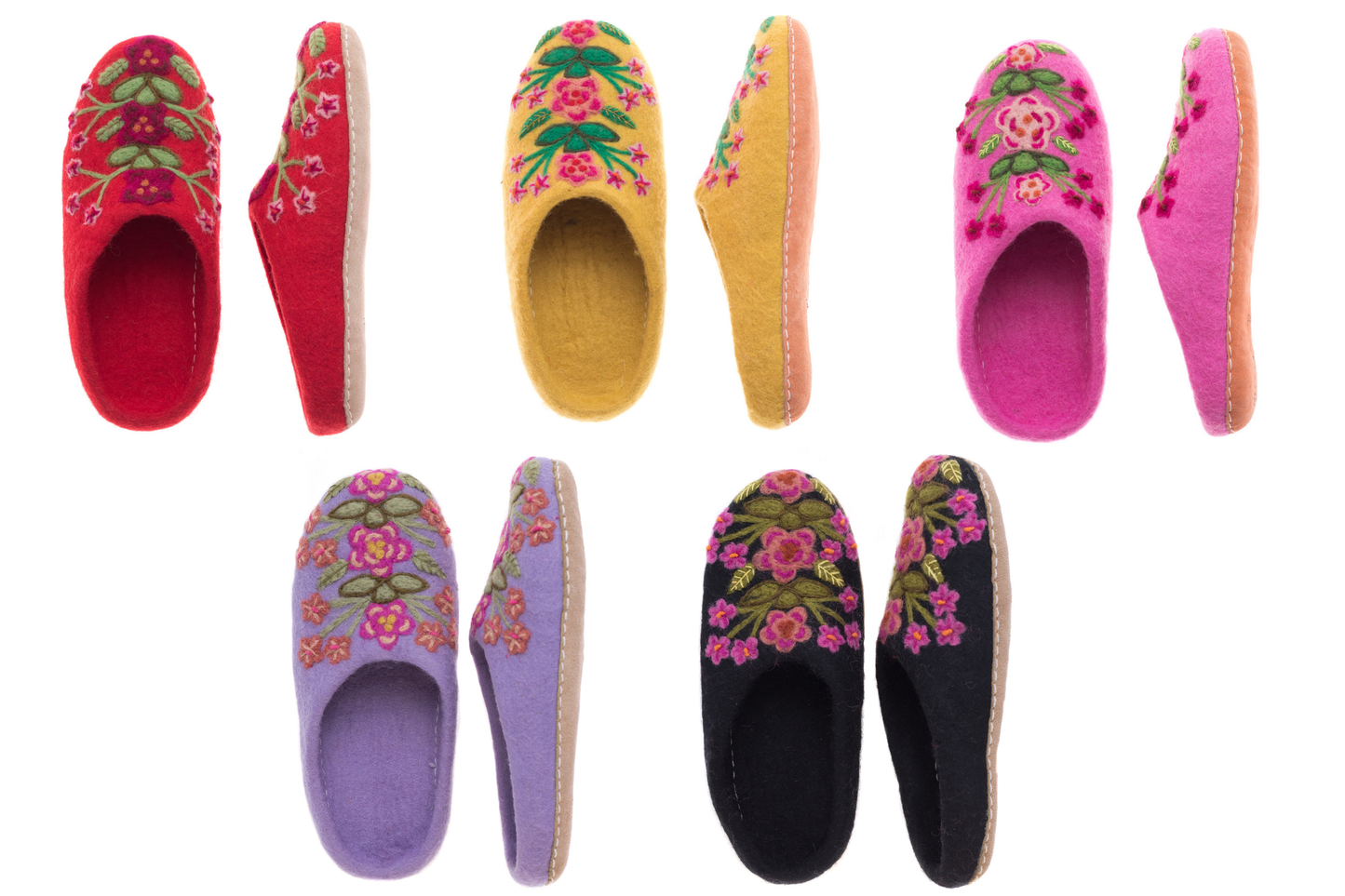 Secret Garden Slippers: Black / Small