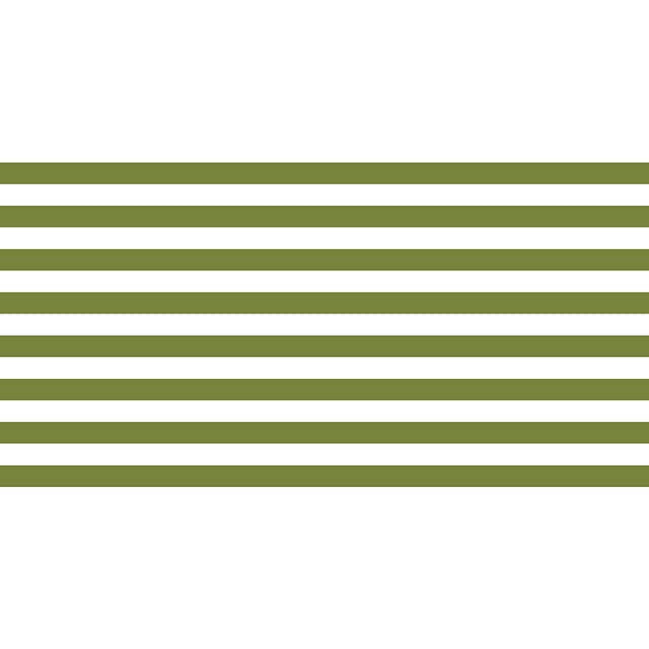 Table Runner - Green Stripe: Paper