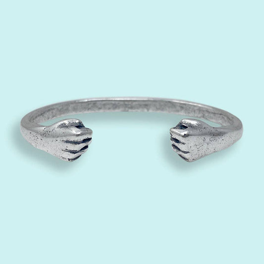 Silver Fisticuff Bracelet