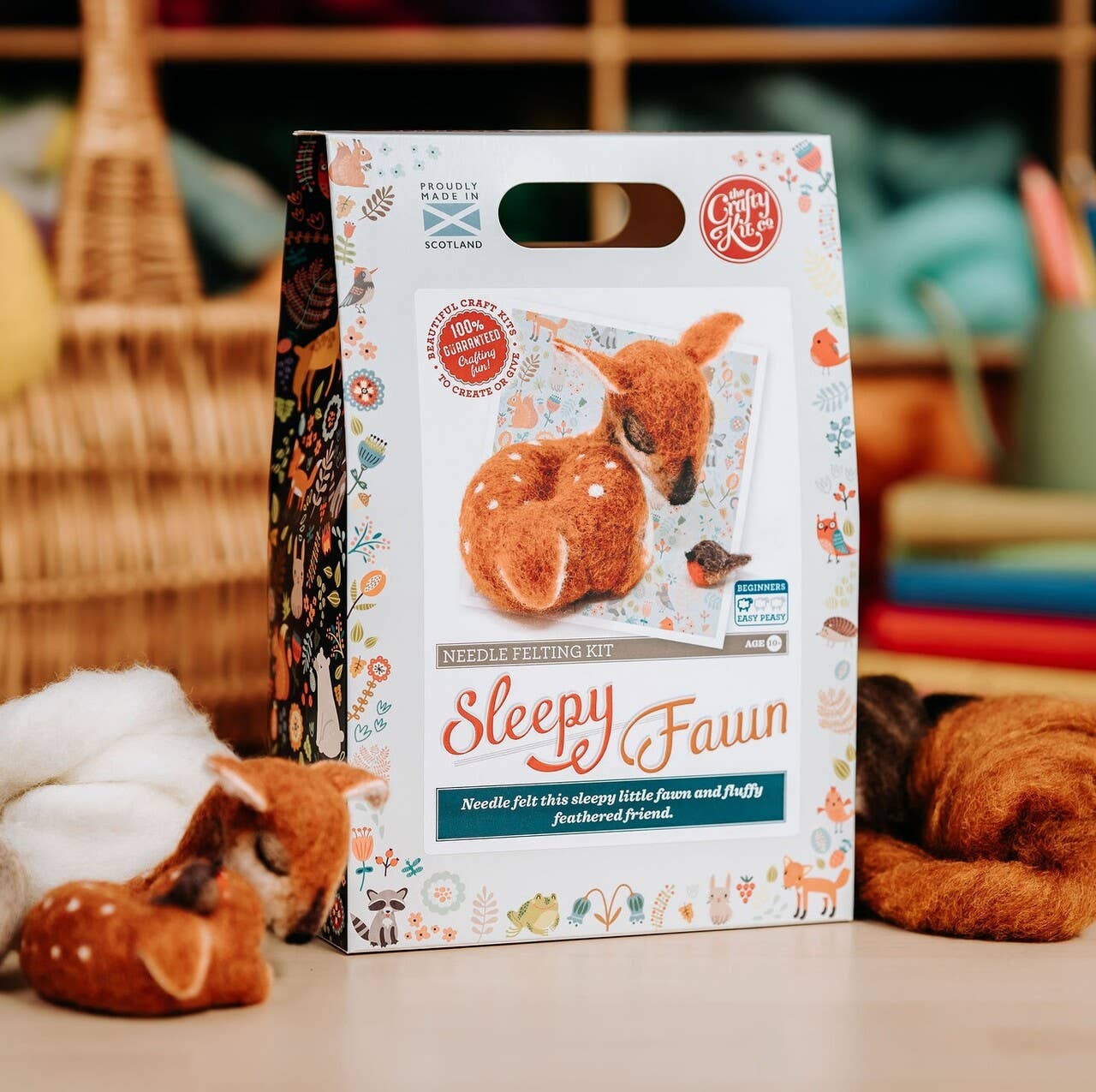 Sleepy Fawn Needle Felt Craft Kit