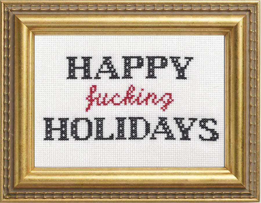 Happy F*cking Holidays Red & Black