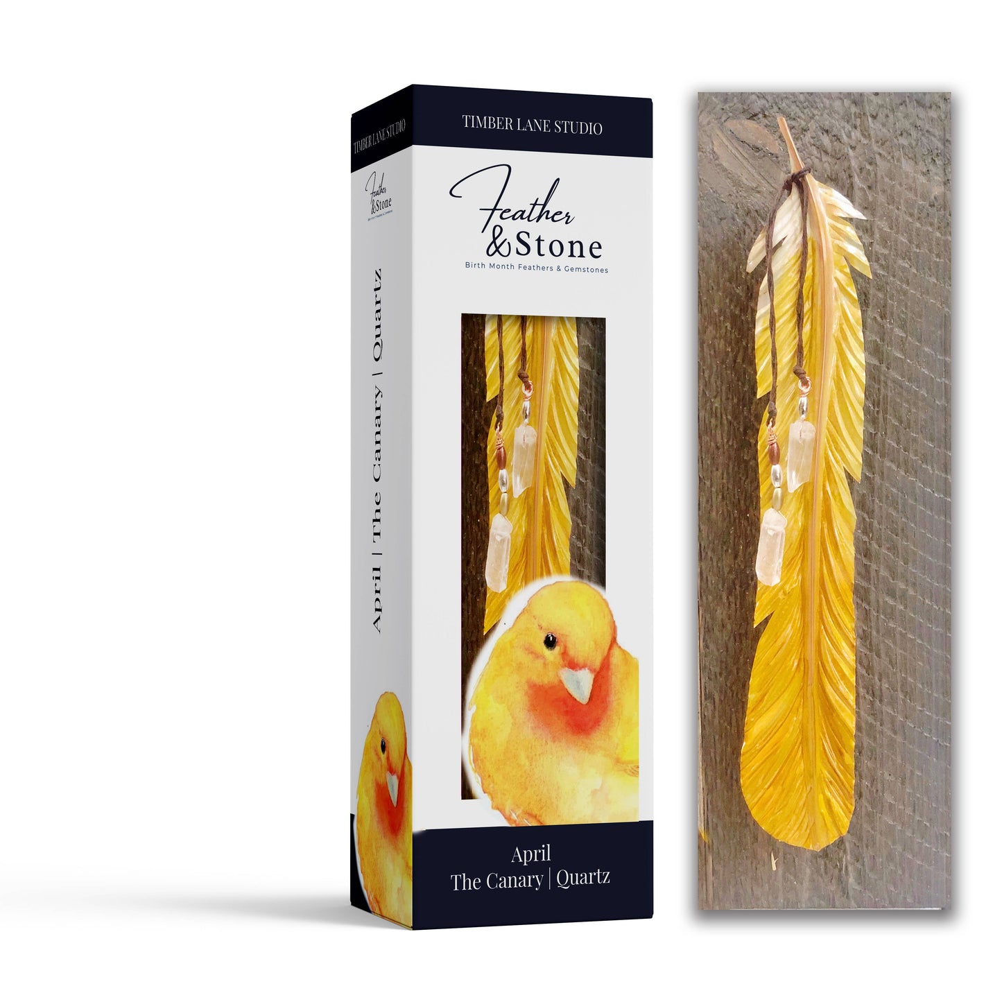 Feather + Stone Birth Month Feathers: June