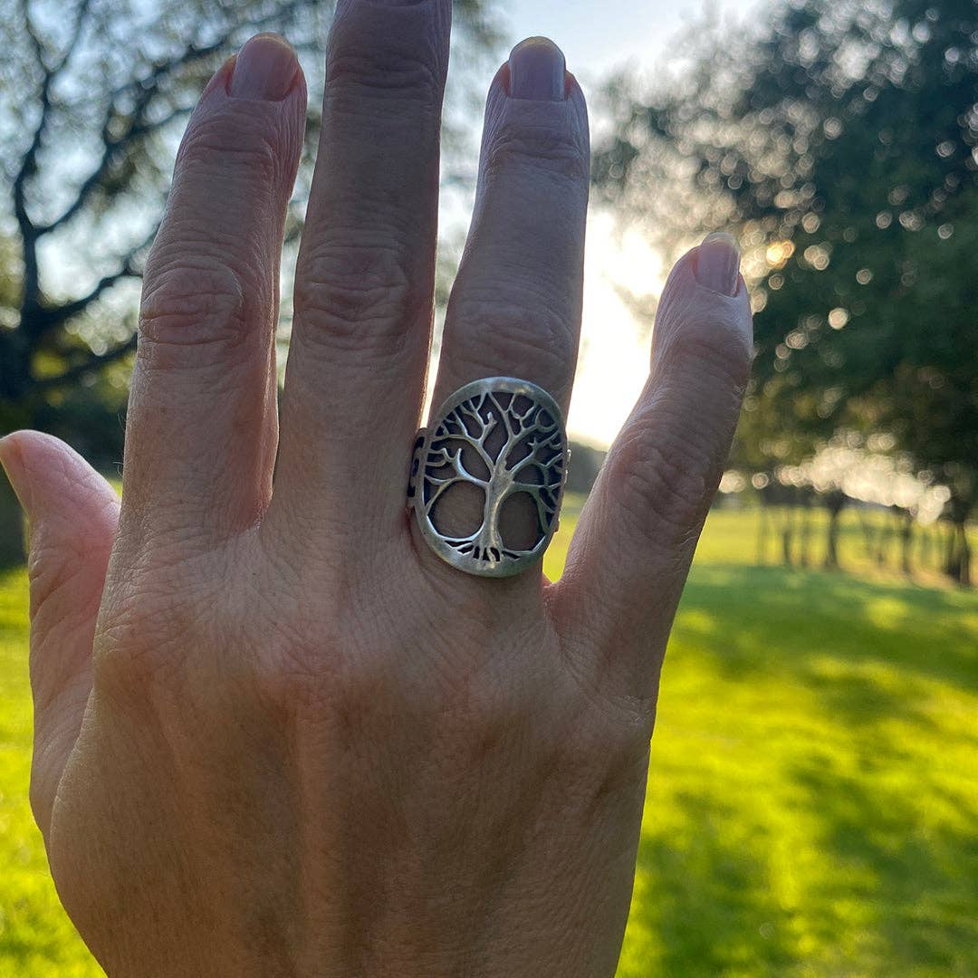 Silver Tree of Life Ring: Uncarded