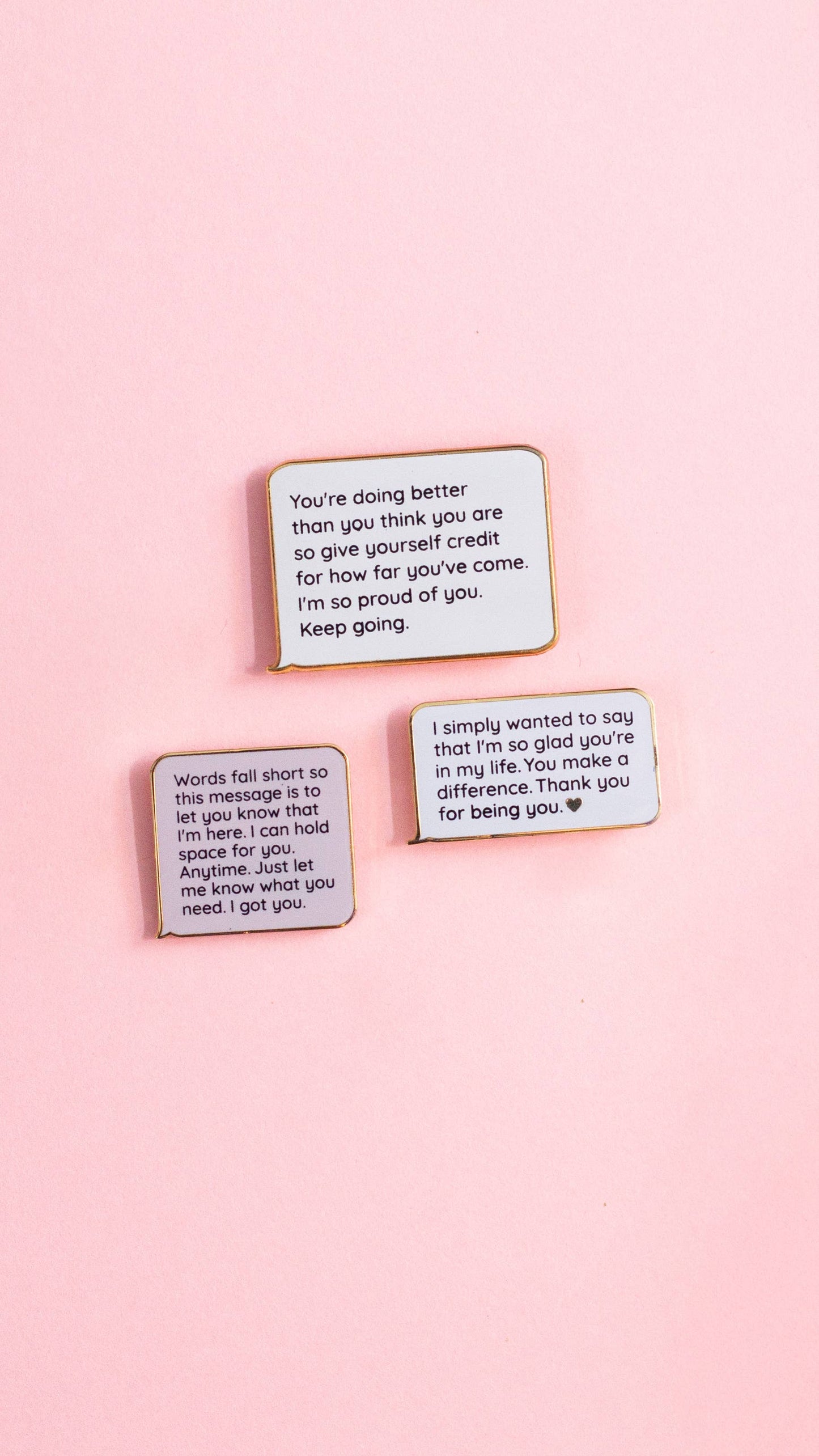 Incoming Text I'm Here For You Enamel Pin