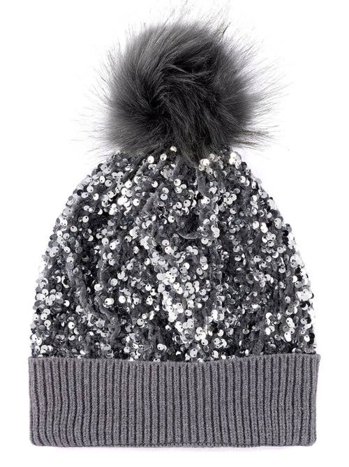 FIESTA SEQUIN HAT: Black